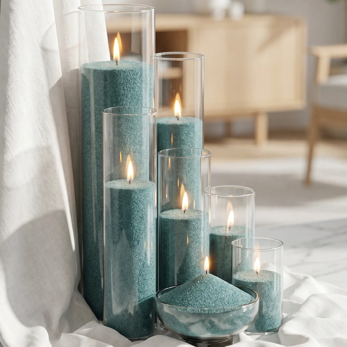 Emerald Unscented Candle Sand Refill, 1kg