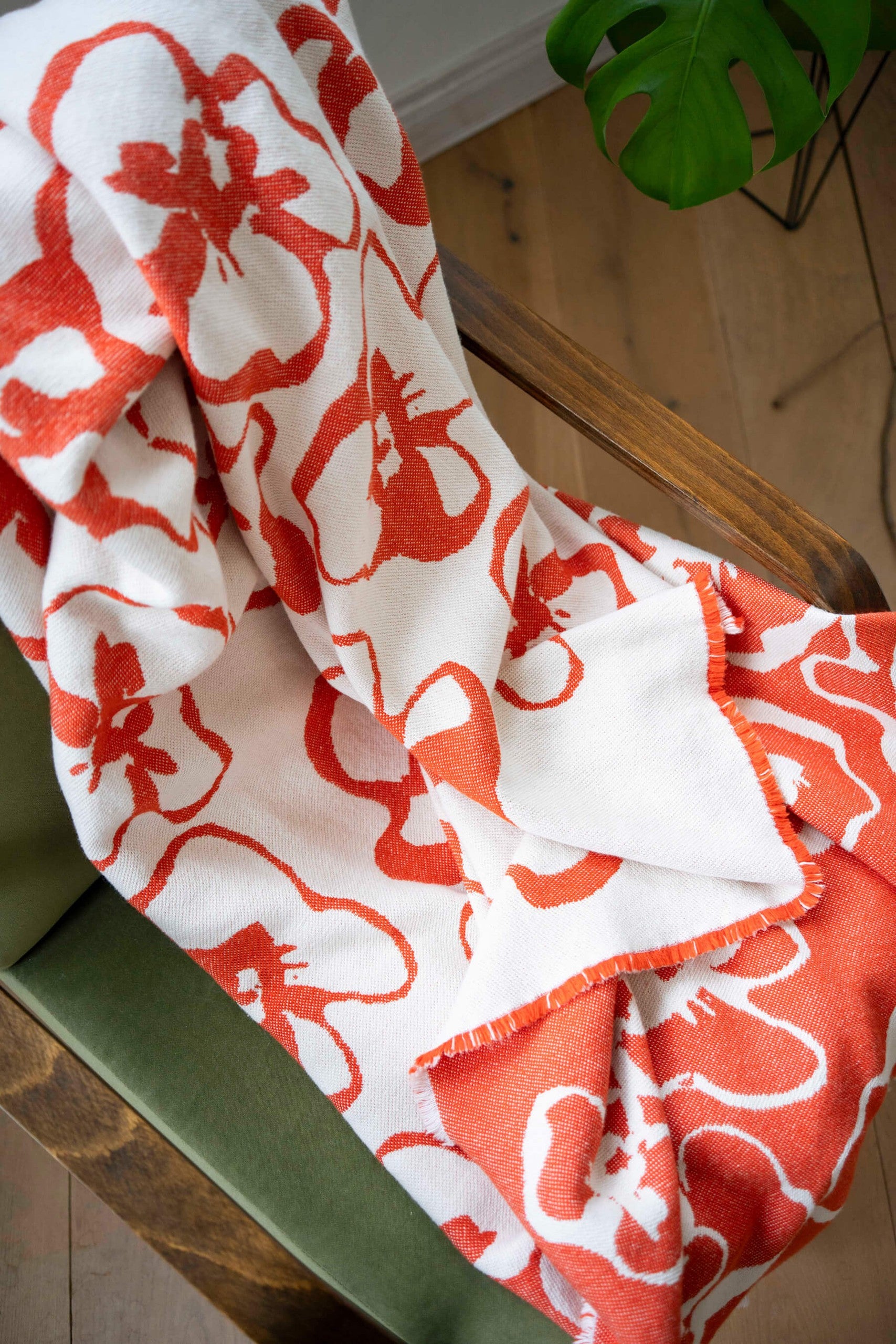 Flora cotton throw