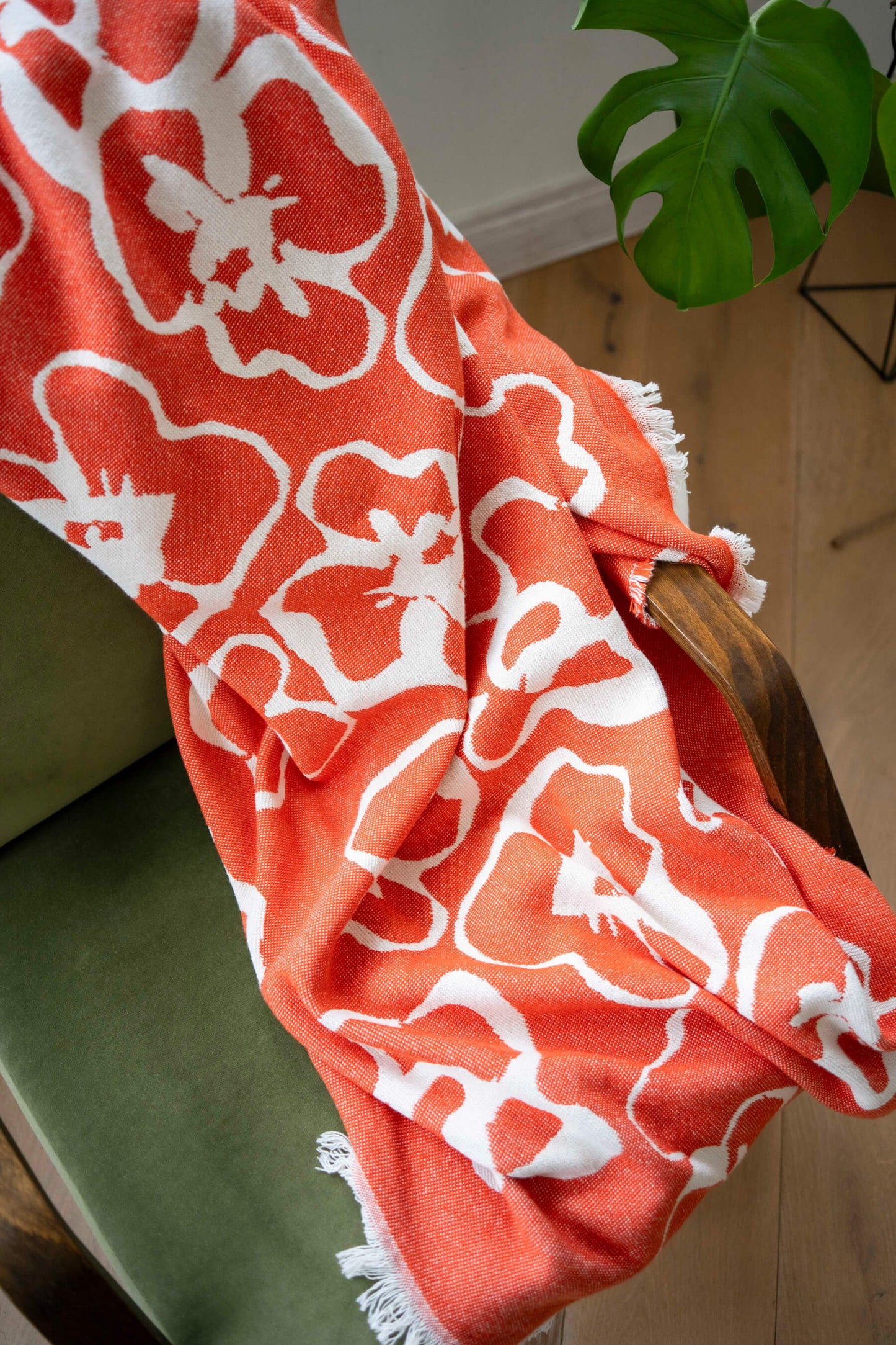 Flora cotton throw