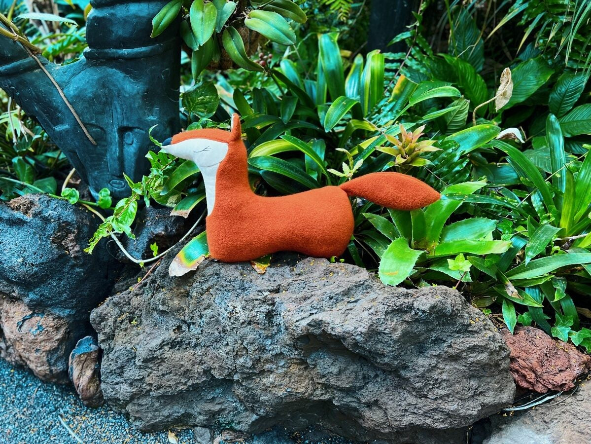 Handmade Fox Soft Toy Pillow