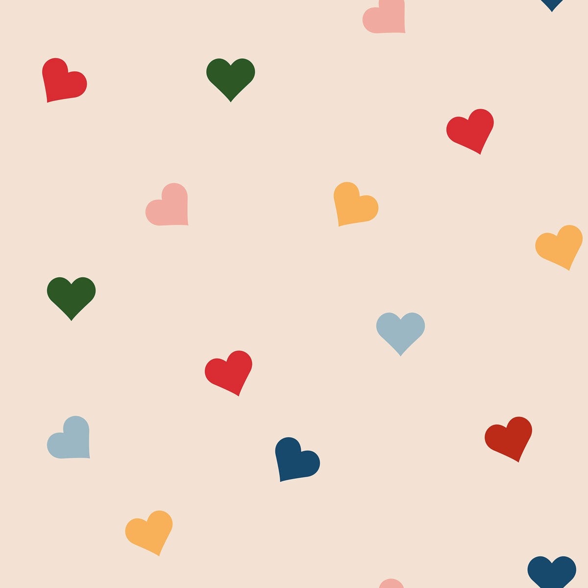 Hearts In All Colors Wallpaper