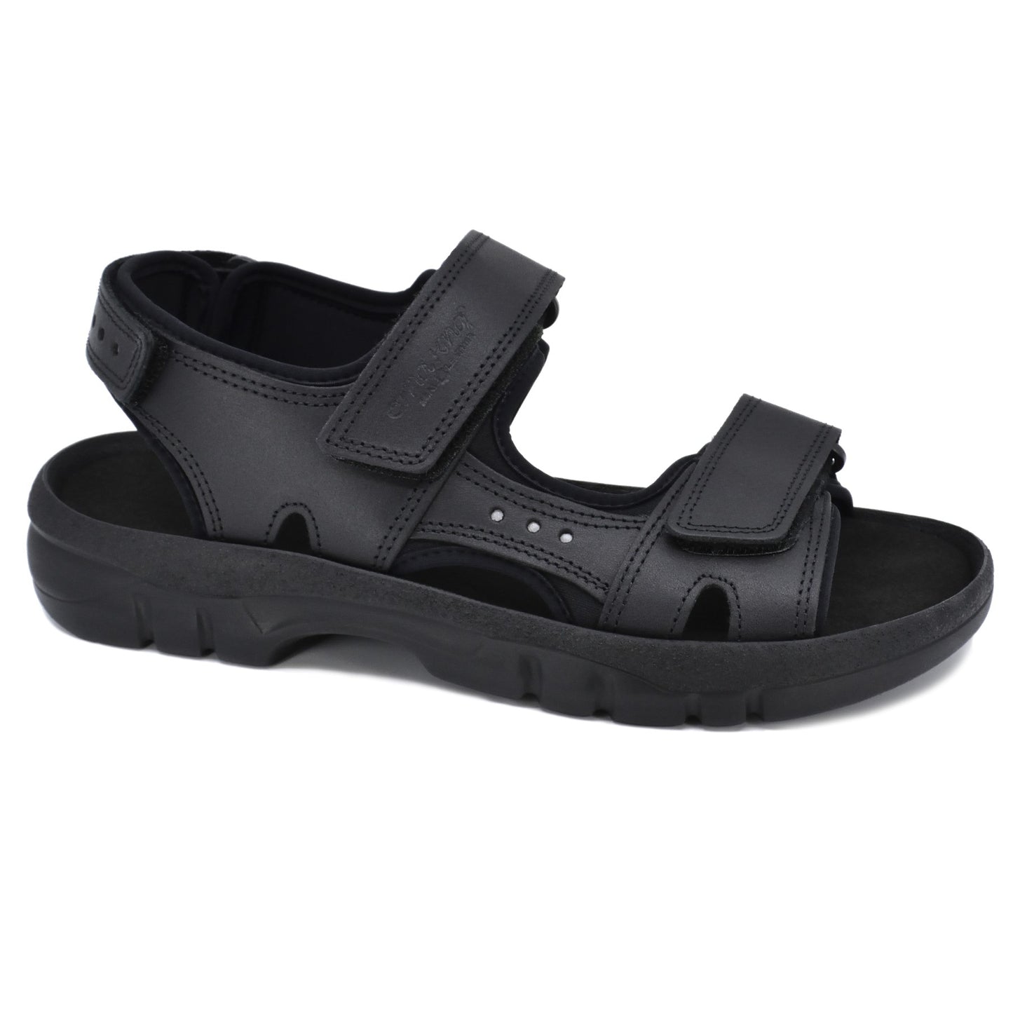 Omaking Lauri Leather Sandals - Black