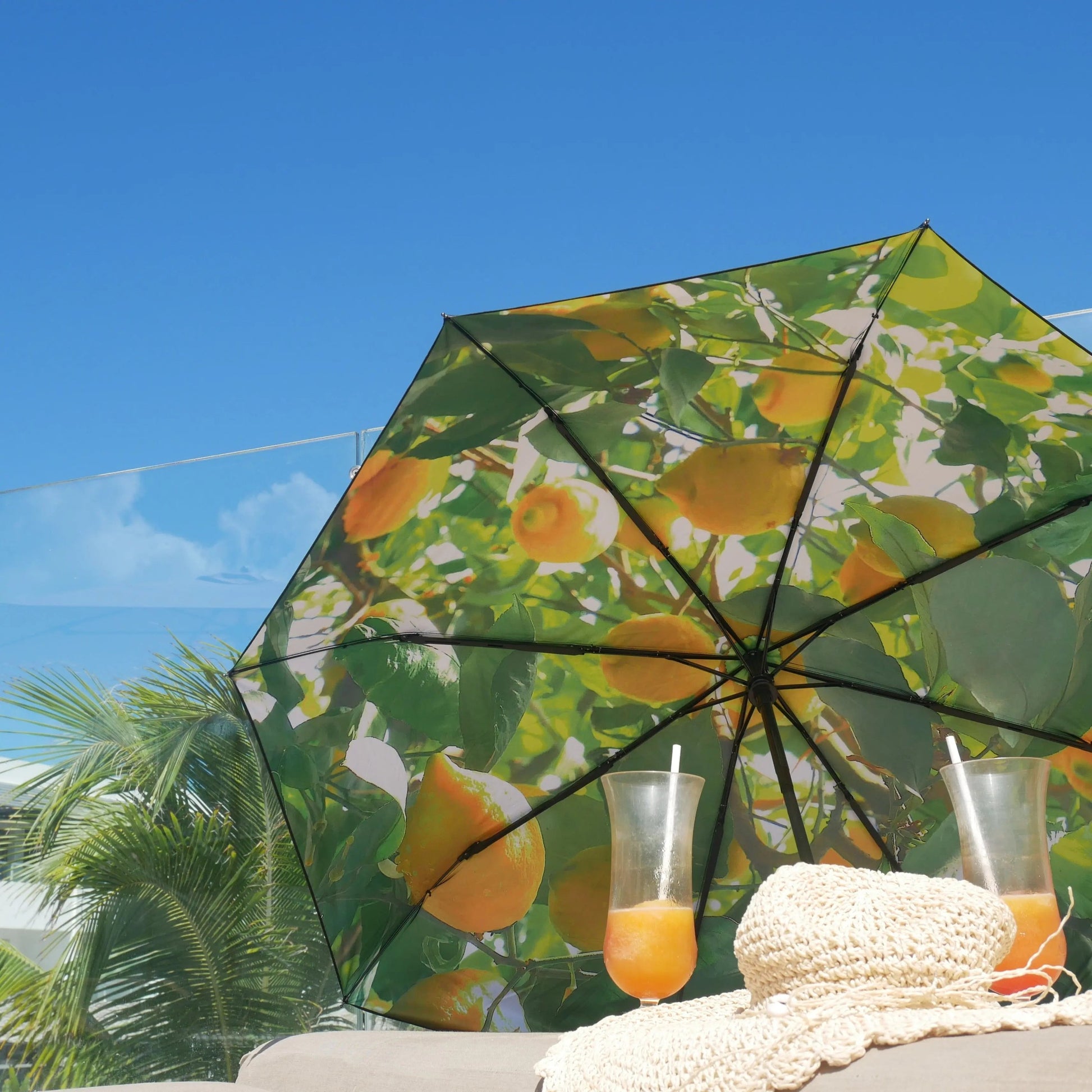 Lemon Umbrella – Windproof & UPF50+ Protection