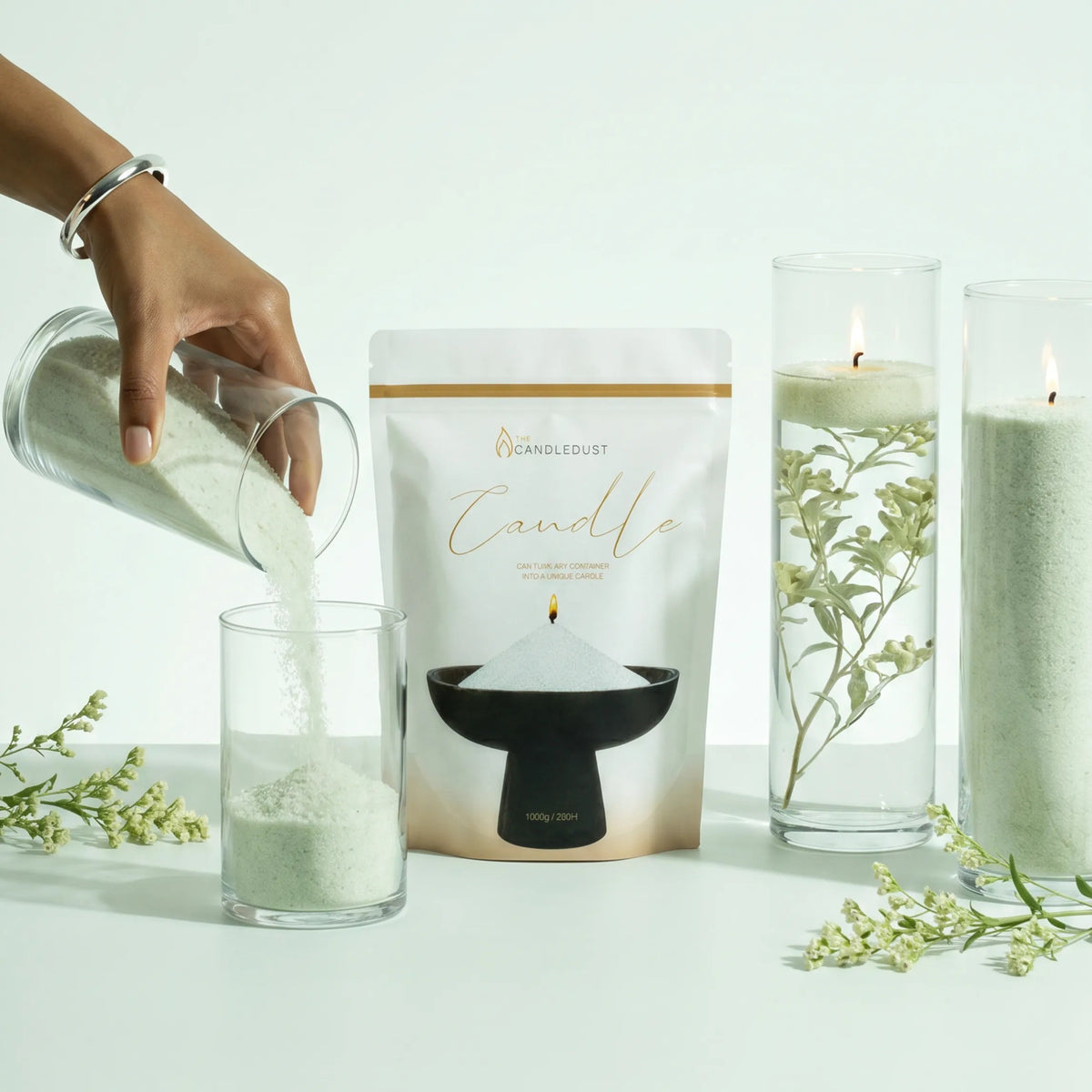 Lemongrass Ginger Scented Candle Sand Refill, 1kg