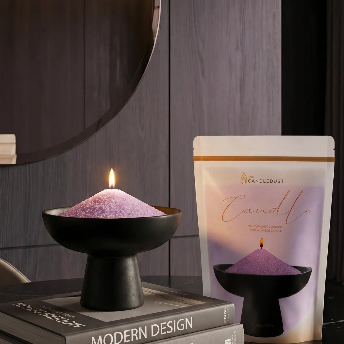 Lilac Unscented Candle Sand Refill, 1kg
