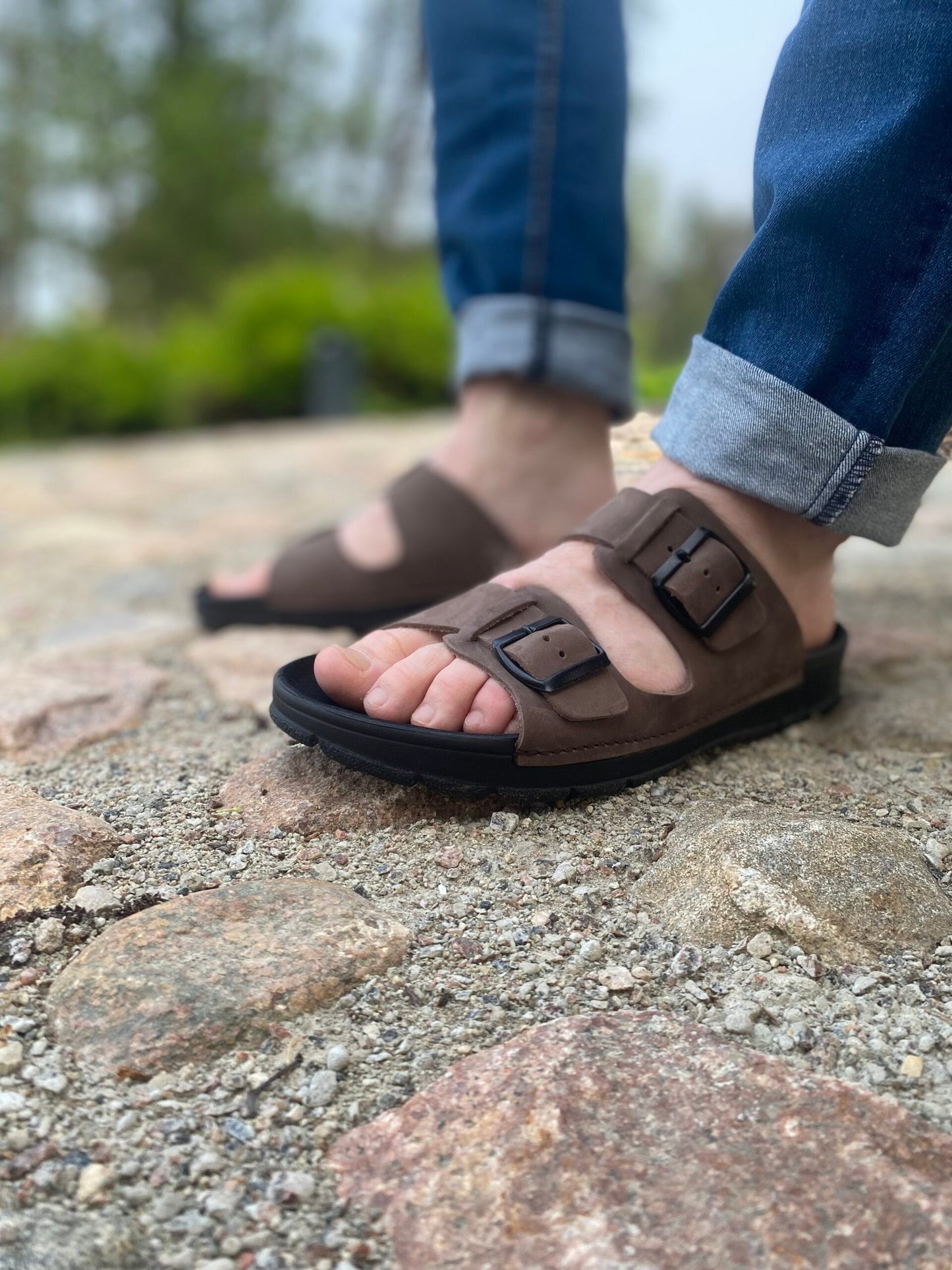 Märt Men's Sandals – Dark Brown