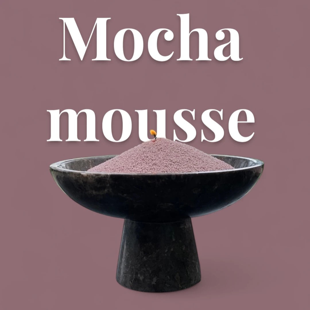 Mocha Mousse Unscented Candle Sand Refill, 1kg