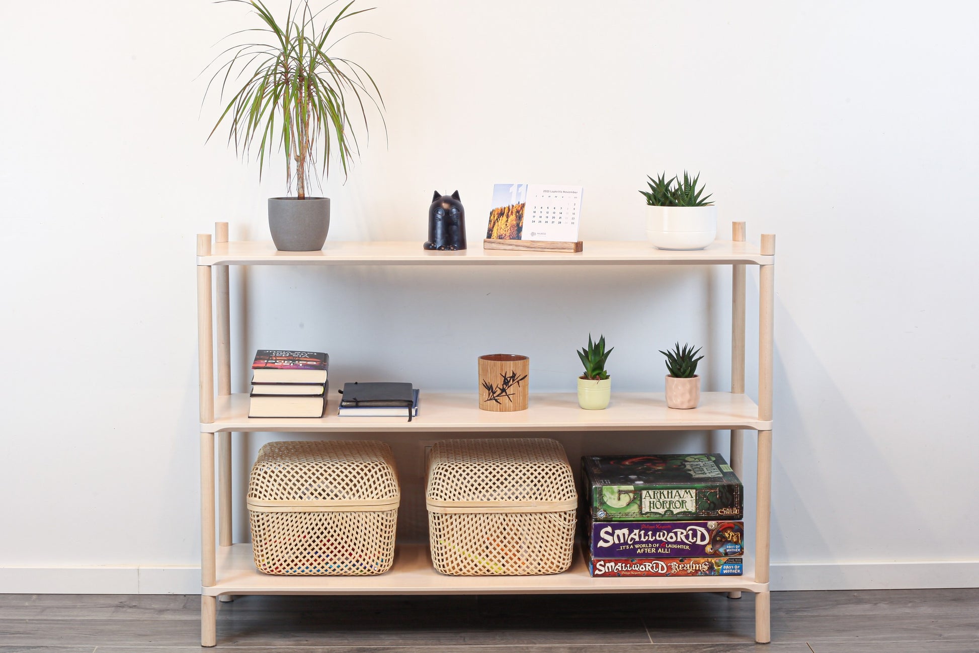 Montessori-Inspired Wooden Shelving Unit Large, 3 Shelves