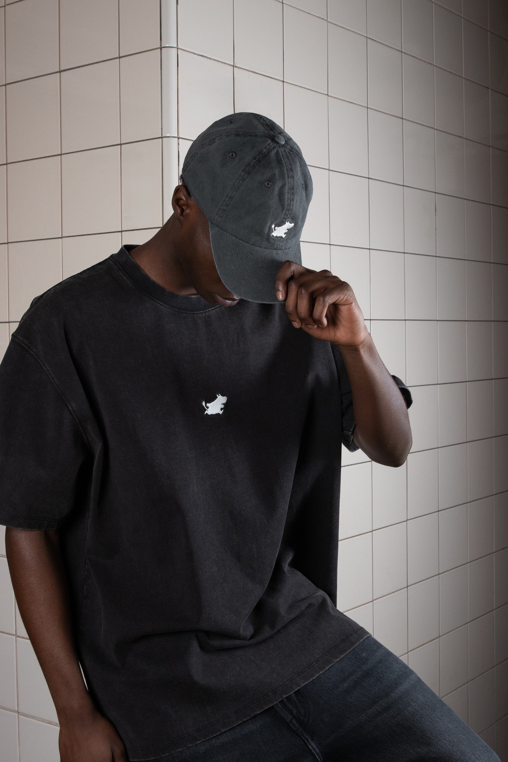 Moomin Classics Denim Dad Cap - Dark Grey