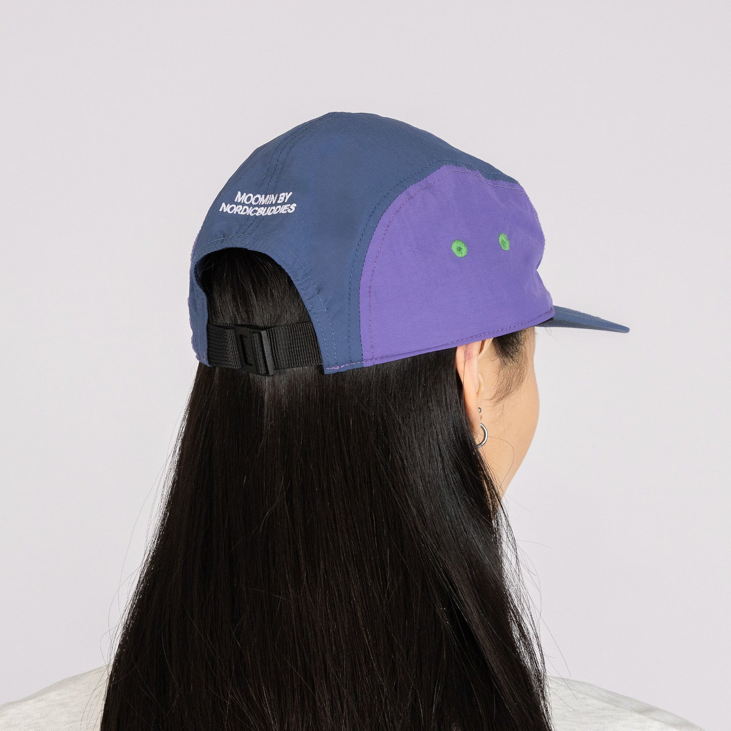 Moomintroll Adventure Nylon 5-panel Cap - Blue/Lilac