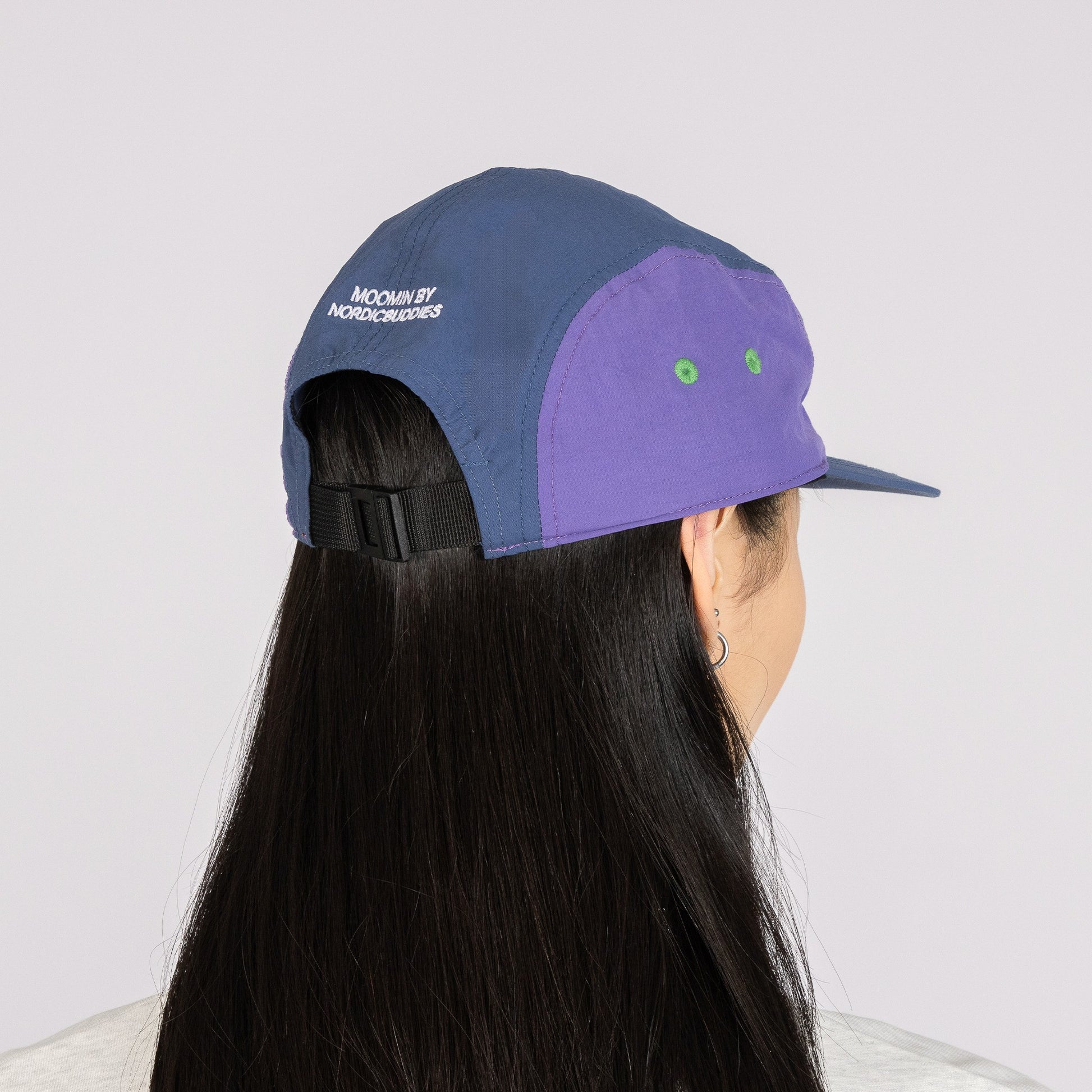 Moomintroll Adventure Nylon 5-panel Cap - Blue/Lilac