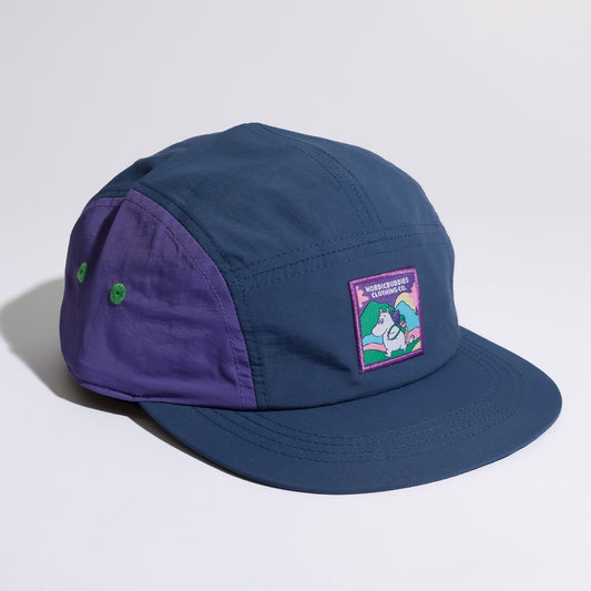 Moomintroll Adventure Nylon 5-panel Cap - Blue/Lilac