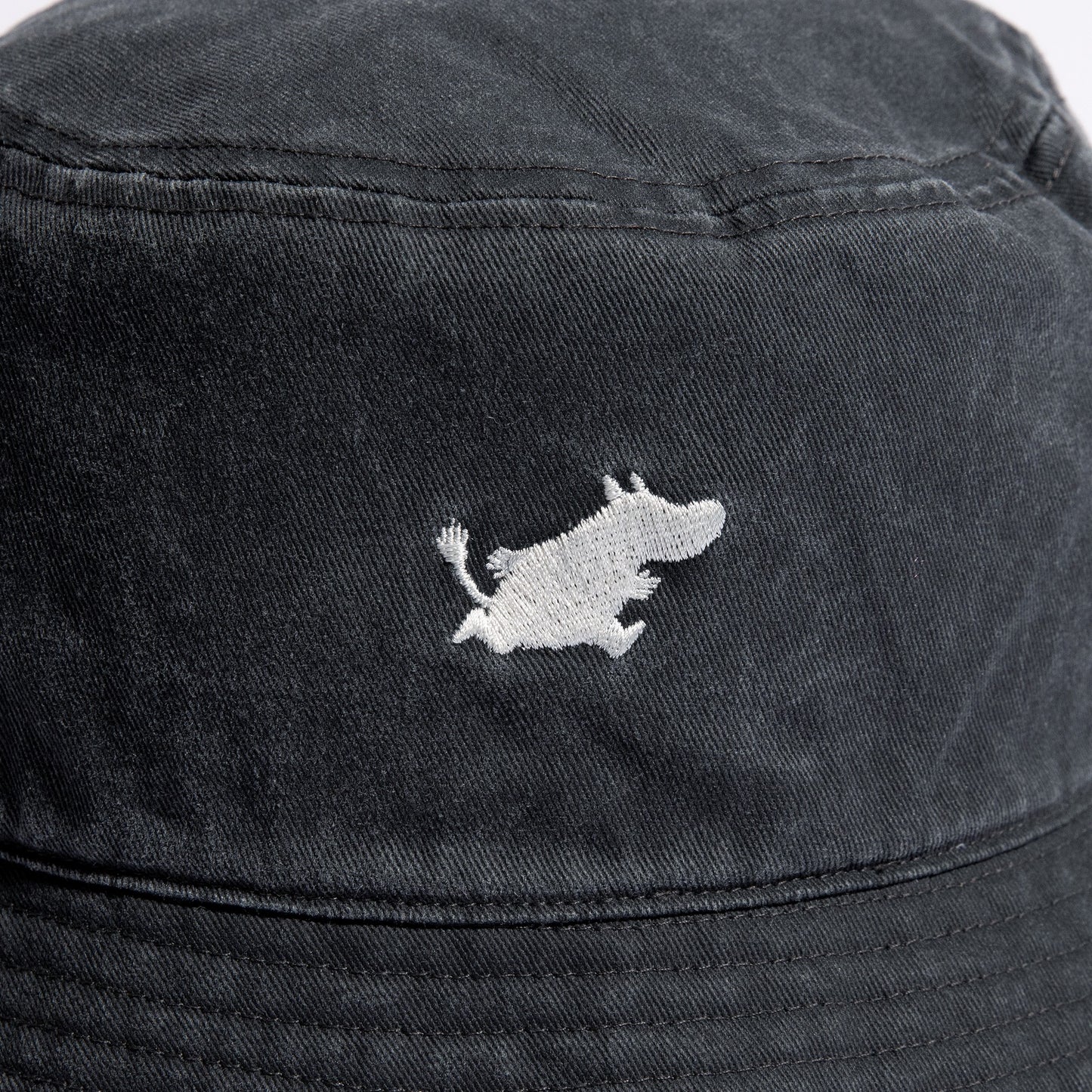 Moomin Classics Washed Denim Bucket Hat - Black