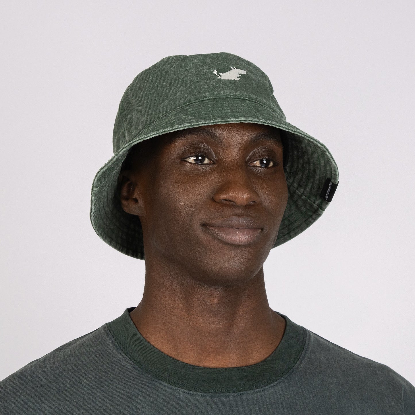 Moomin Classics Washed Denim Bucket Hat - Green
