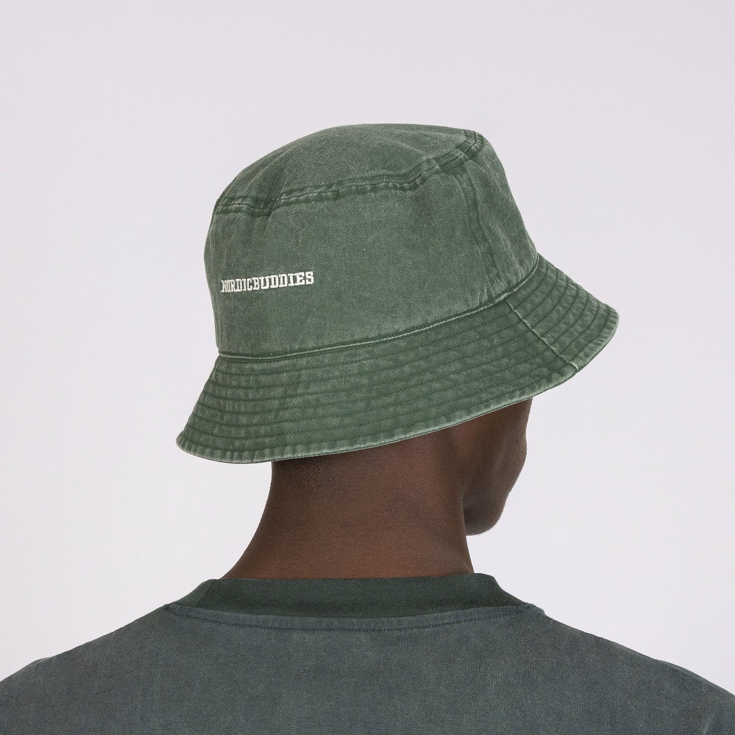 Moomin Classics Washed Denim Bucket Hat - Green