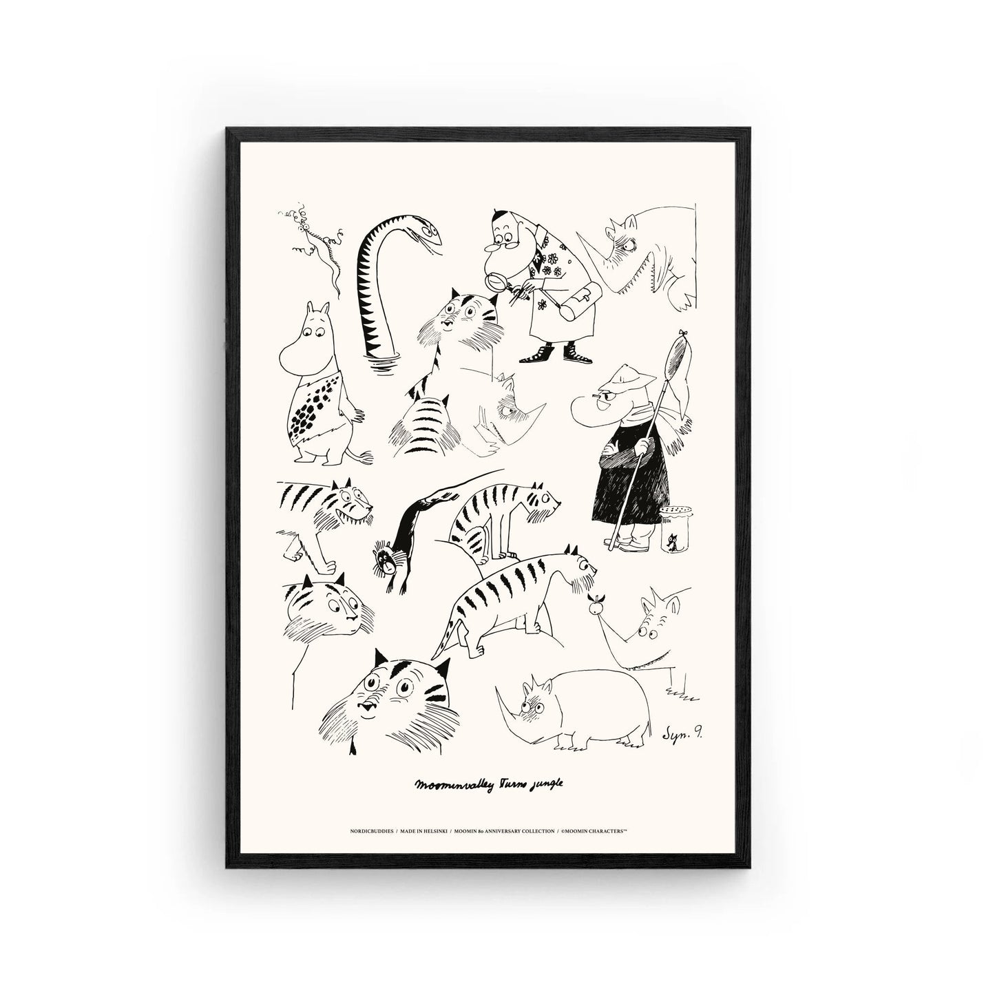 Moomin Jungle Poster, 30x40 cm