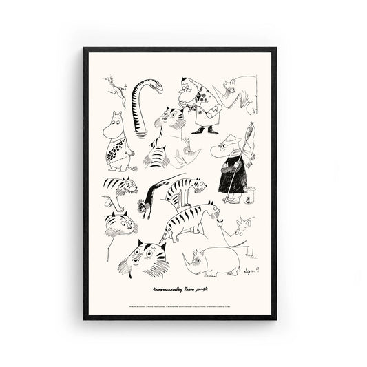 Moomin Jungle Poster, 30x40 cm