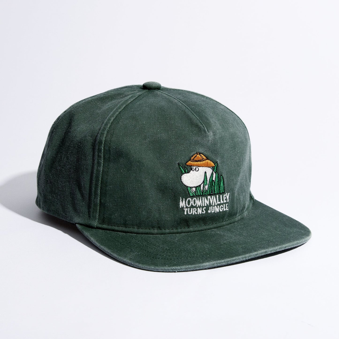 Moomin Washed Denim Adult Cap - Denim Green