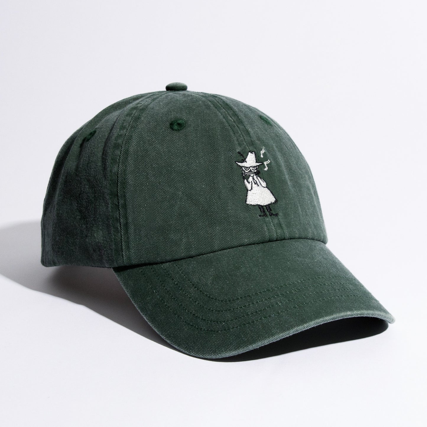 Novels Washed Denim Adult Cap - Green