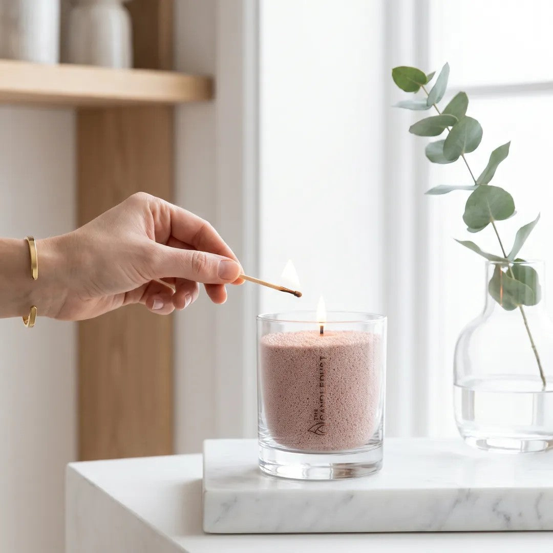 Nude Unscented Candle in Glass, 160g