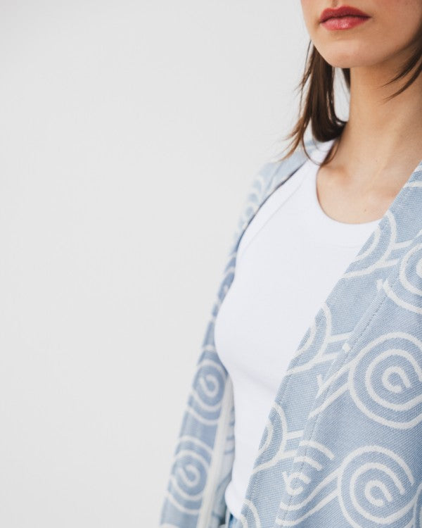 Bamboo Kimono for Women - Blue