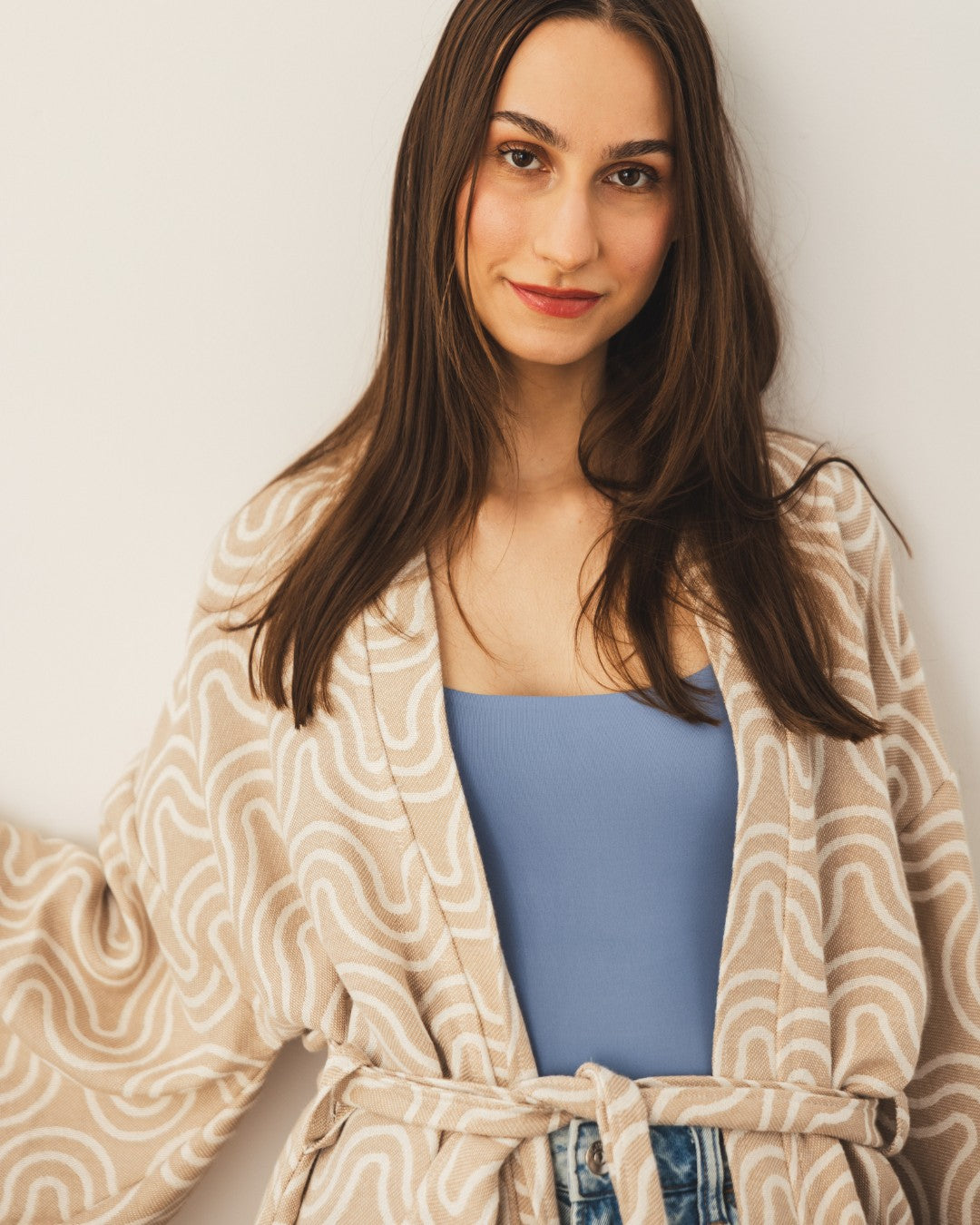 Bamboo Kimono for Women - Sand