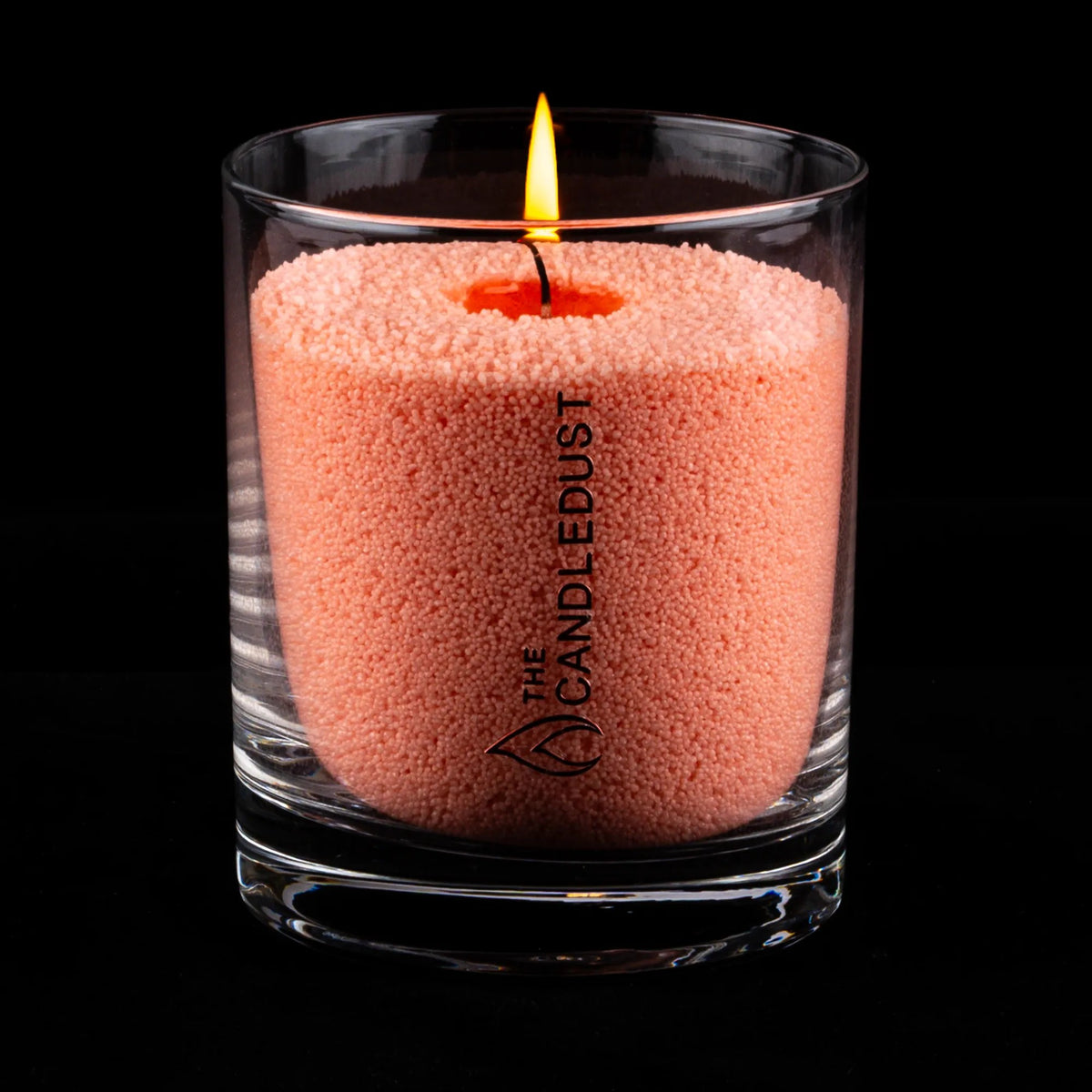 Peach Unscented Candle in Glass, 160g