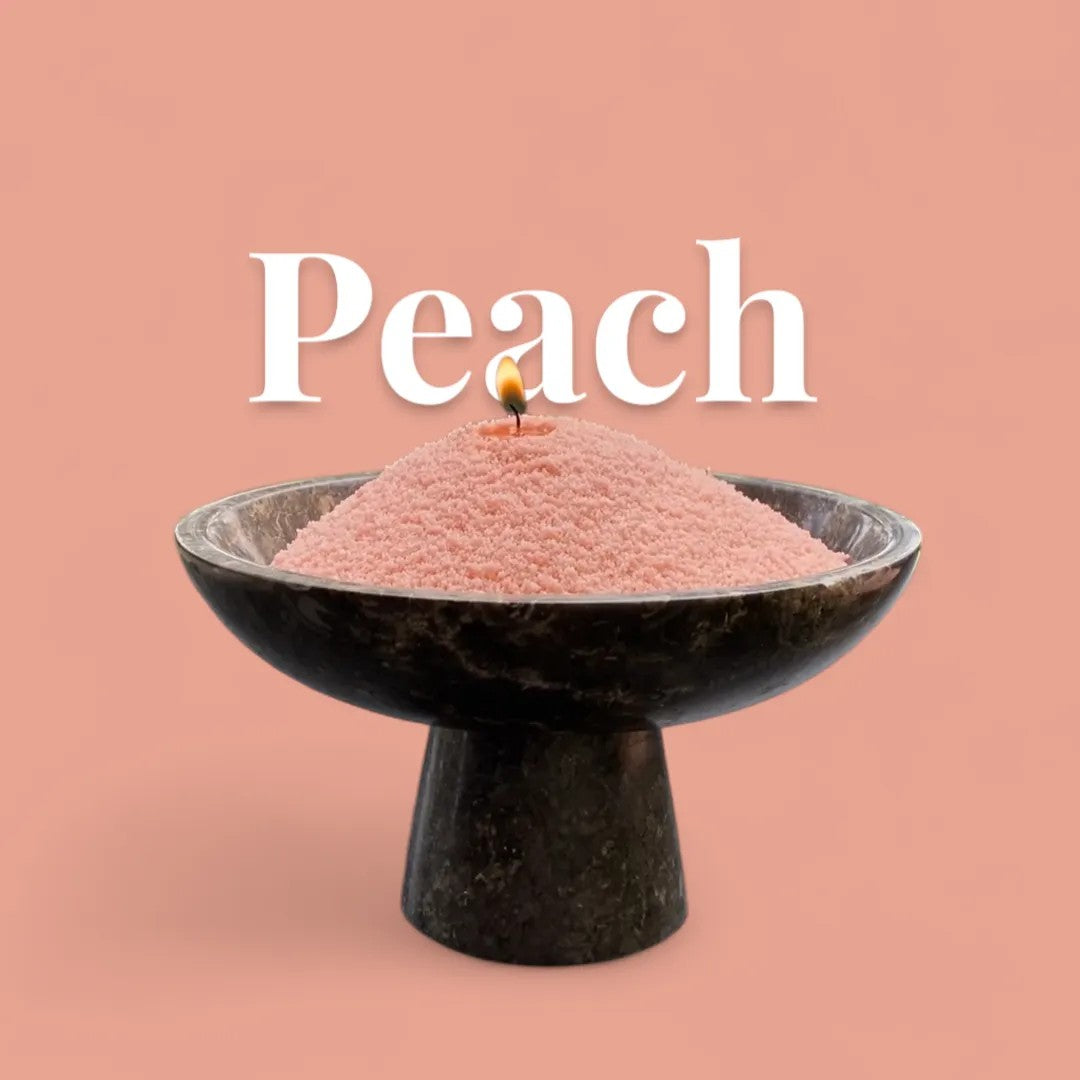 Peach Unscented Candle Sand Refill, 1kg