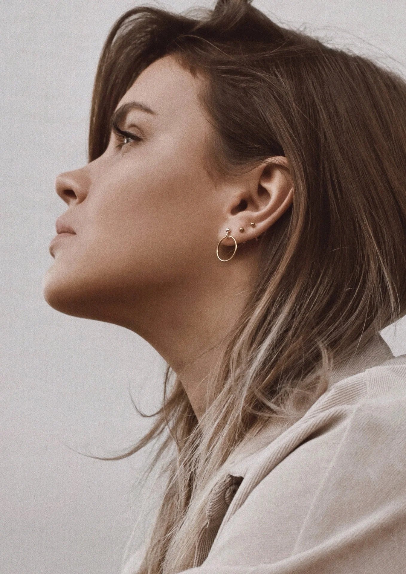 Pin Up Earrings - Gold