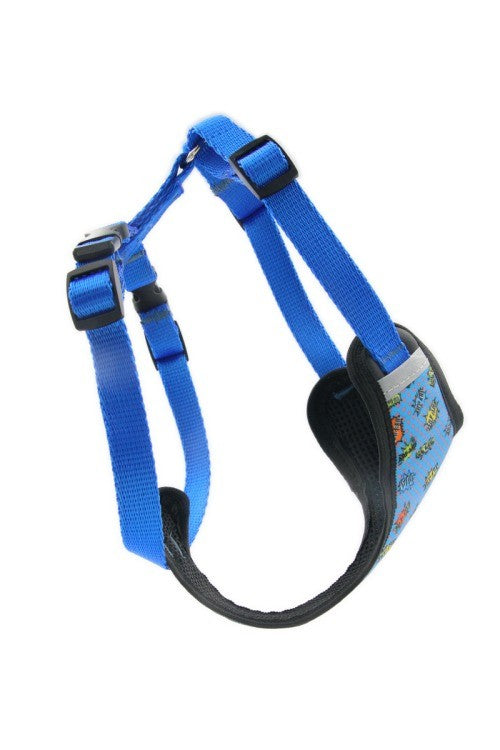 Pressure Free Harness – Blue Graffiti