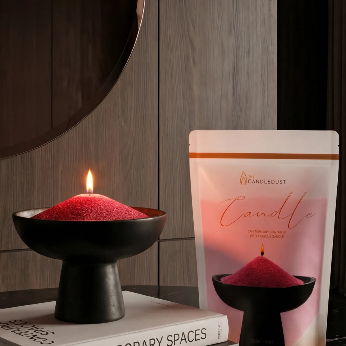 Red Unscented Candle Sand Refill, 1kg