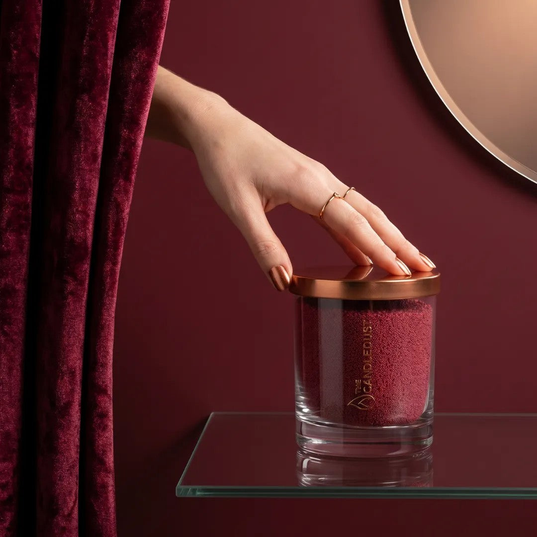 Sangria Red Unscented Candle in Glass, 160g