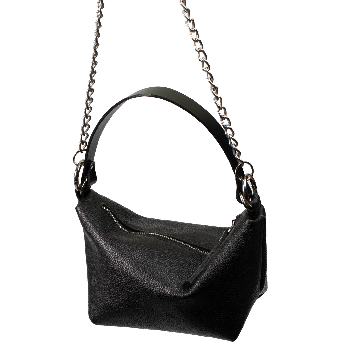Soft Leather Baguette Handbag Selena