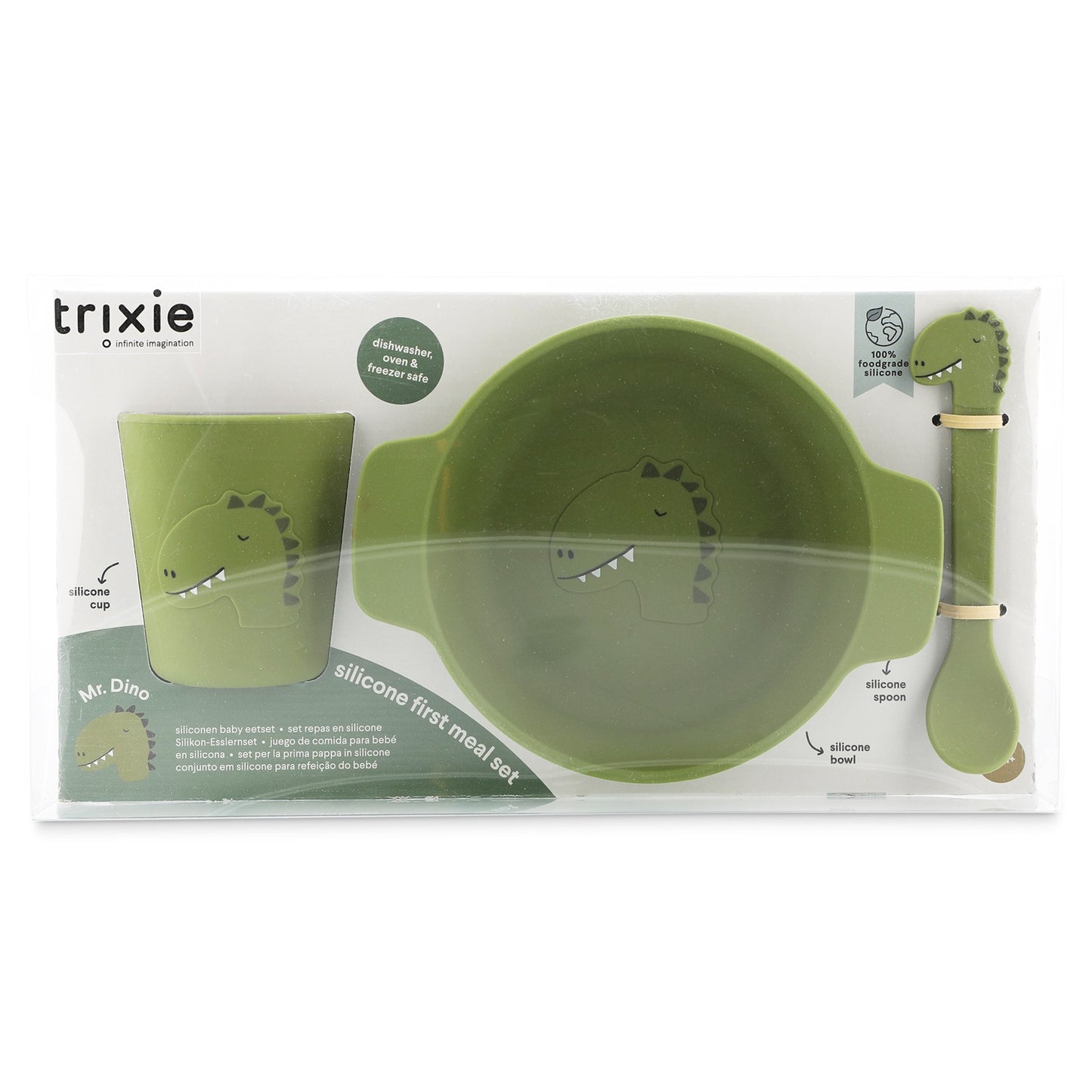 Silicone First Meal Set for Kids - Mr. Dino