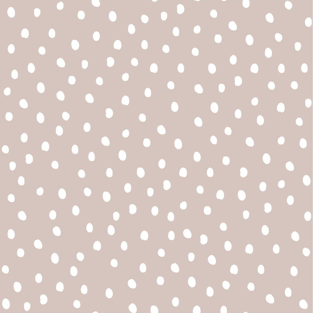 Simple Irregular Dots Wallpaper - Powder Pink And White