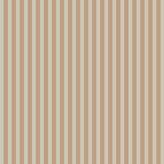 Simple Vintage Stripes Wallpaper - Beige And Brown
