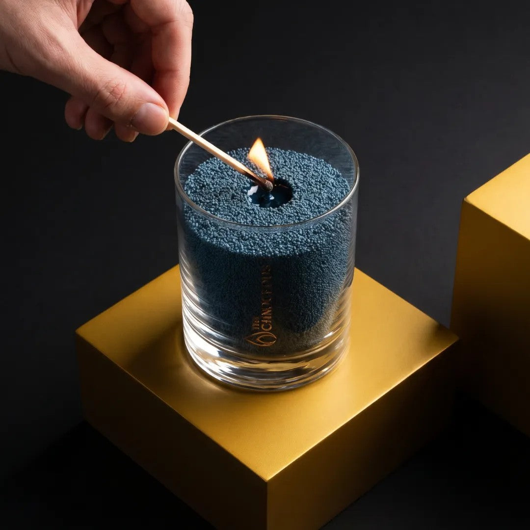 Space Grey Unscented Candle in Glass, 160g
