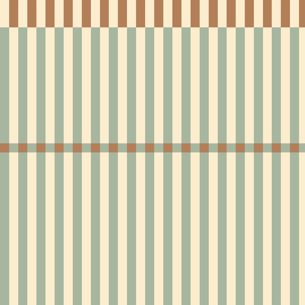 Stripes Nostalgia Green Wallpaper