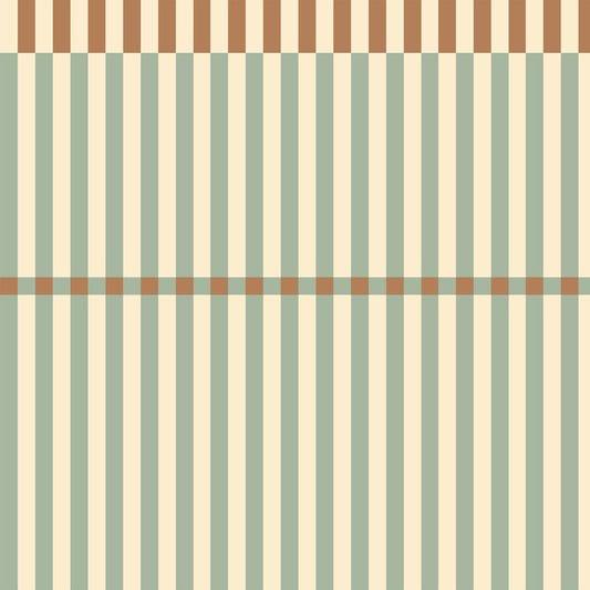 Stripes Nostalgia Green Wallpaper
