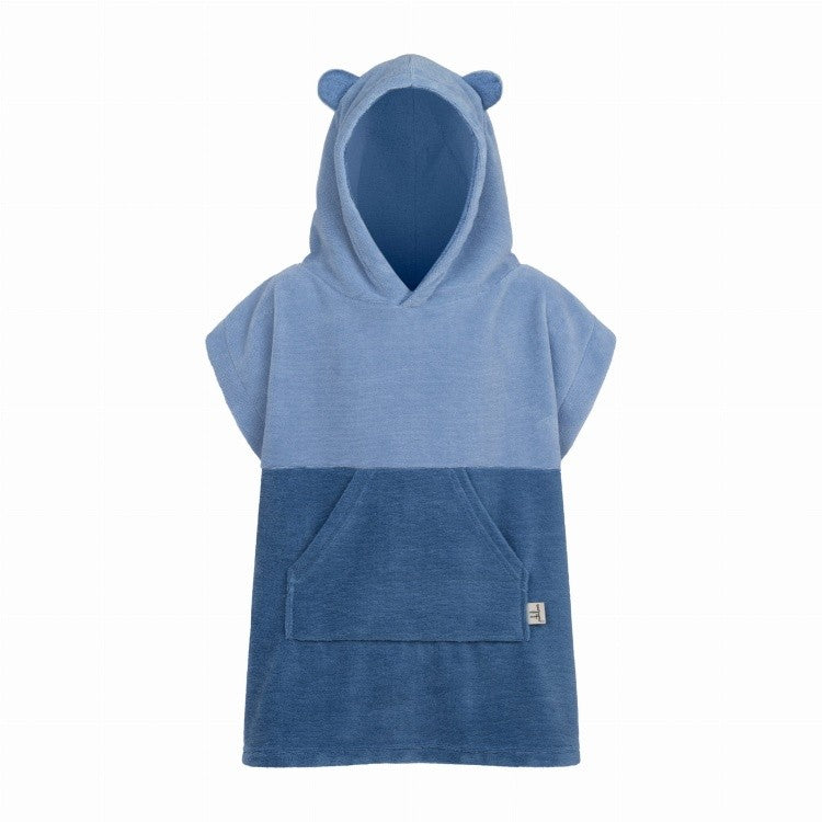Surfbear Kids Bath Poncho - Blue