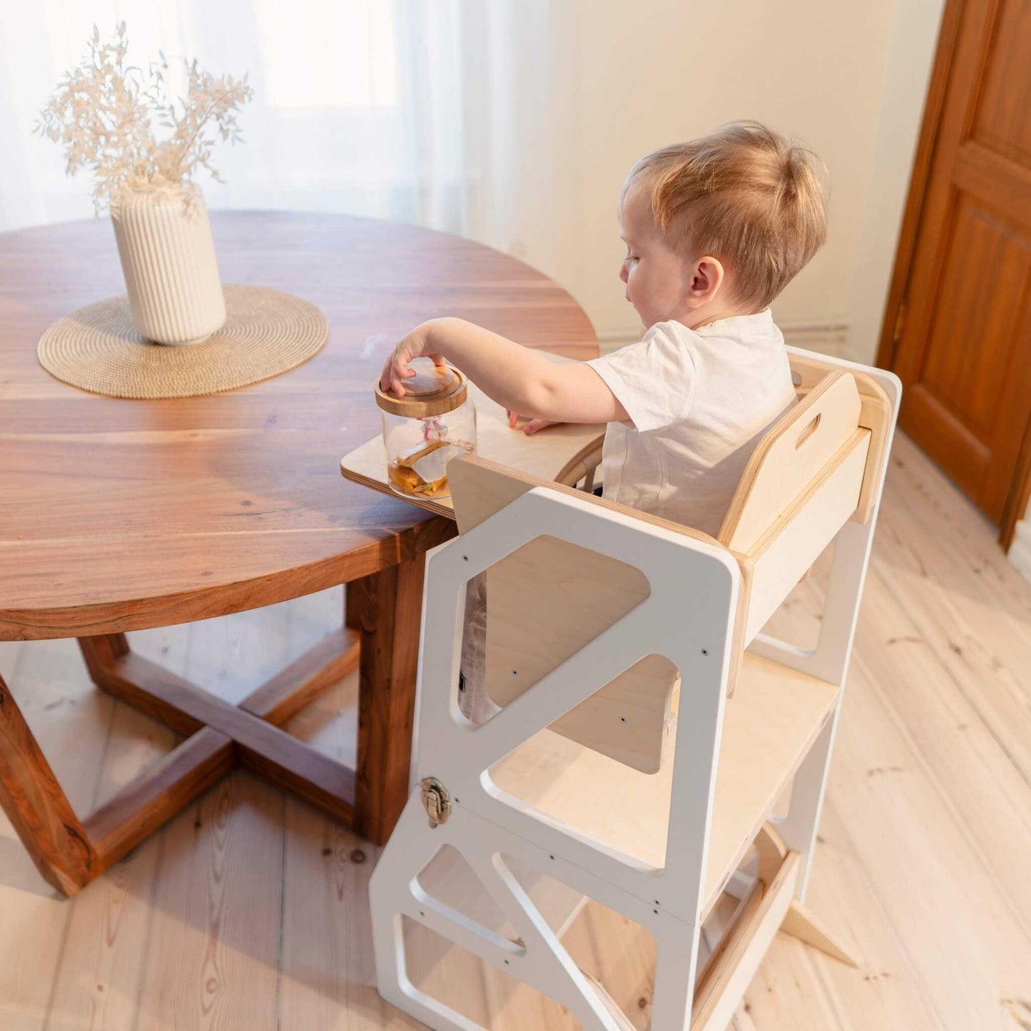 Transformable Kitchen Tower - Modustep and High Chair Combo