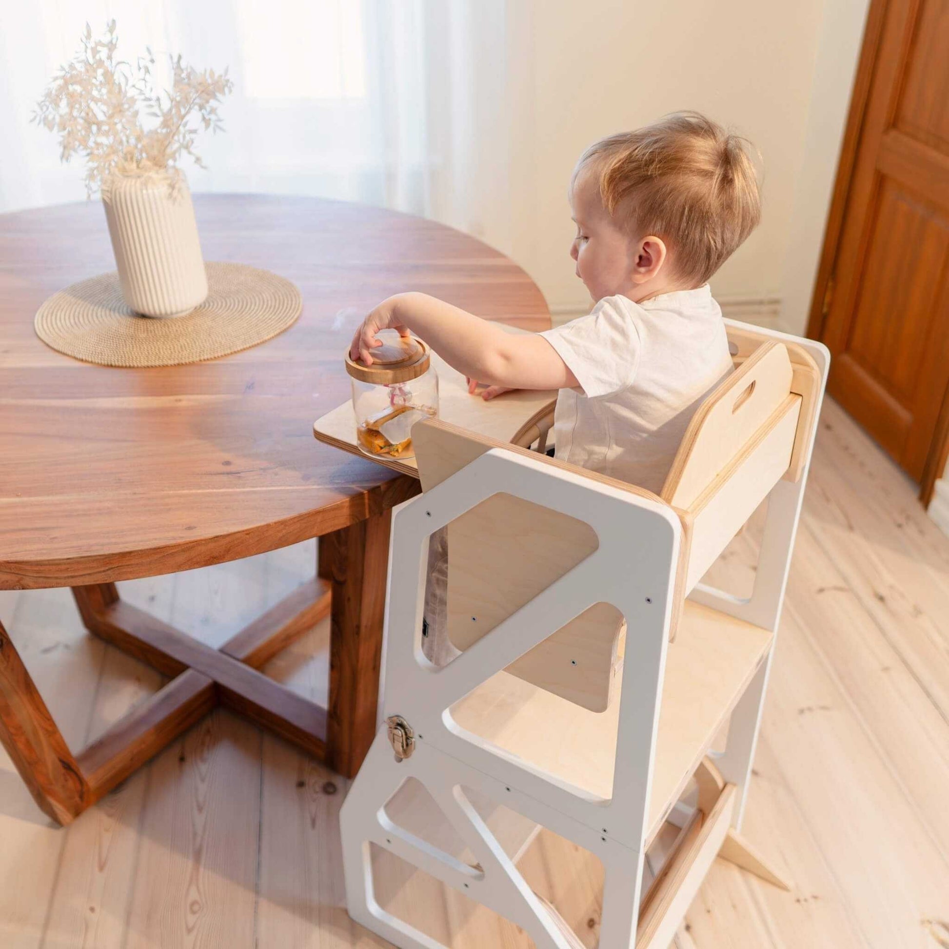 Transformable Kitchen Tower - Modustep and High Chair Combo