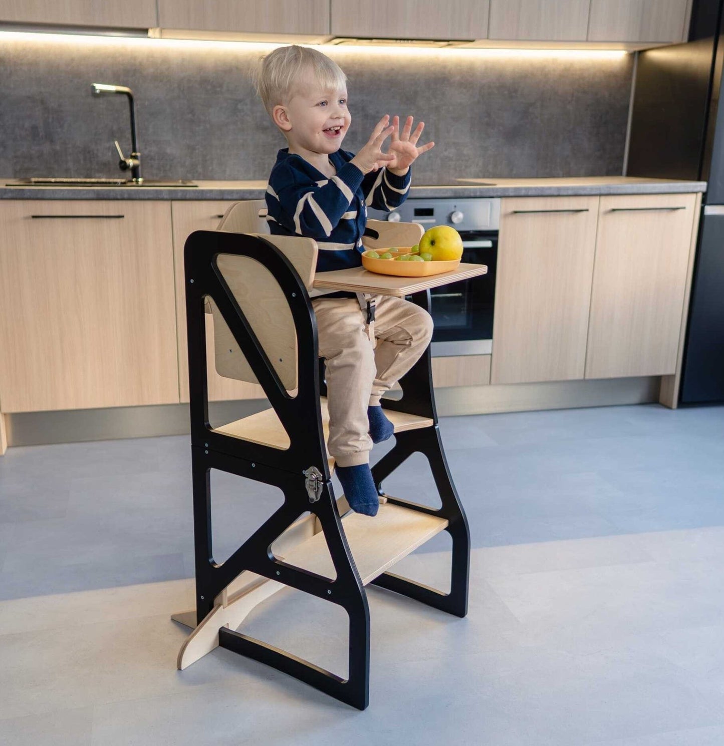 Transformable Kitchen Tower - Securestep and high chair combo