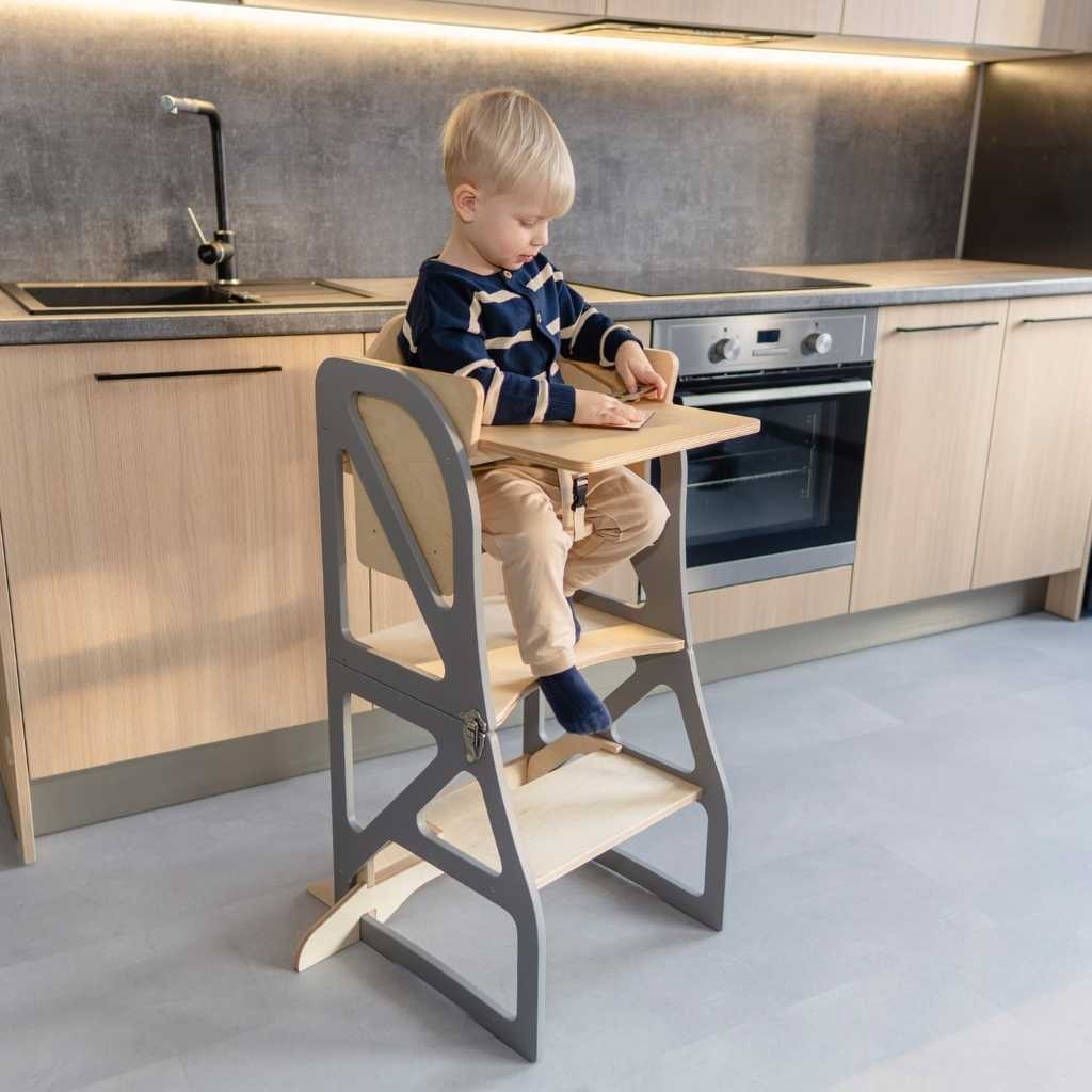 Transformable Kitchen Tower - Securestep and high chair combo
