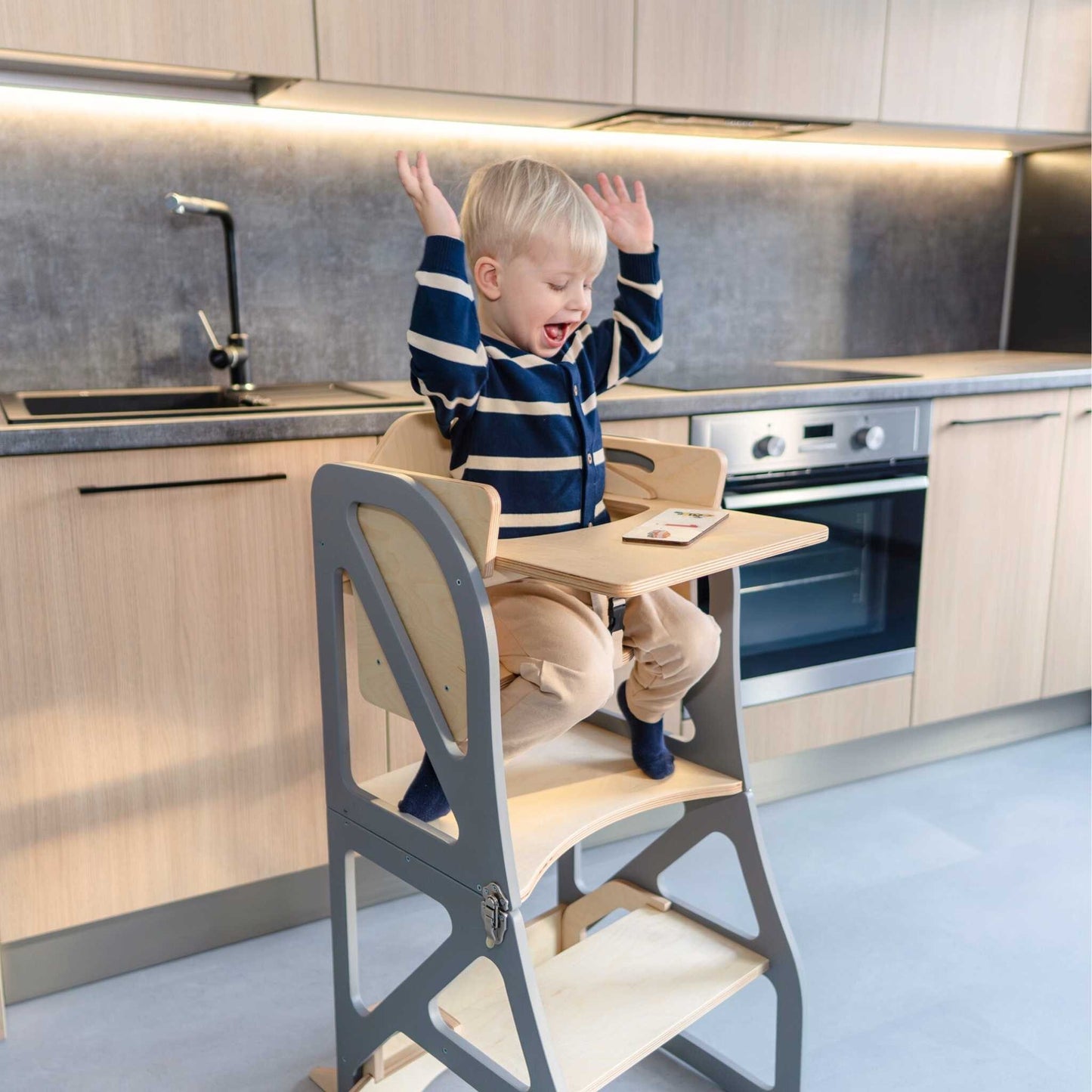Transformable Kitchen Tower - Securestep and high chair combo