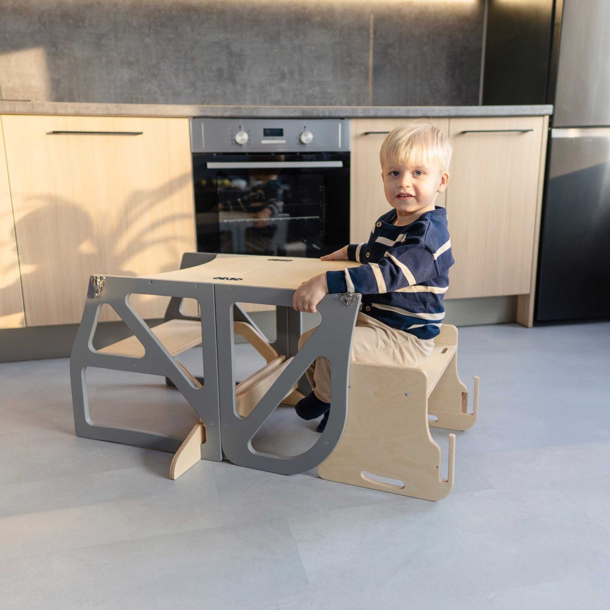 Transformable Kitchen Tower - Securestep and high chair combo