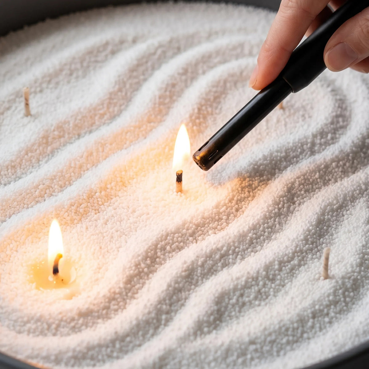 White Unscented Candle Sand Refill, 1kg