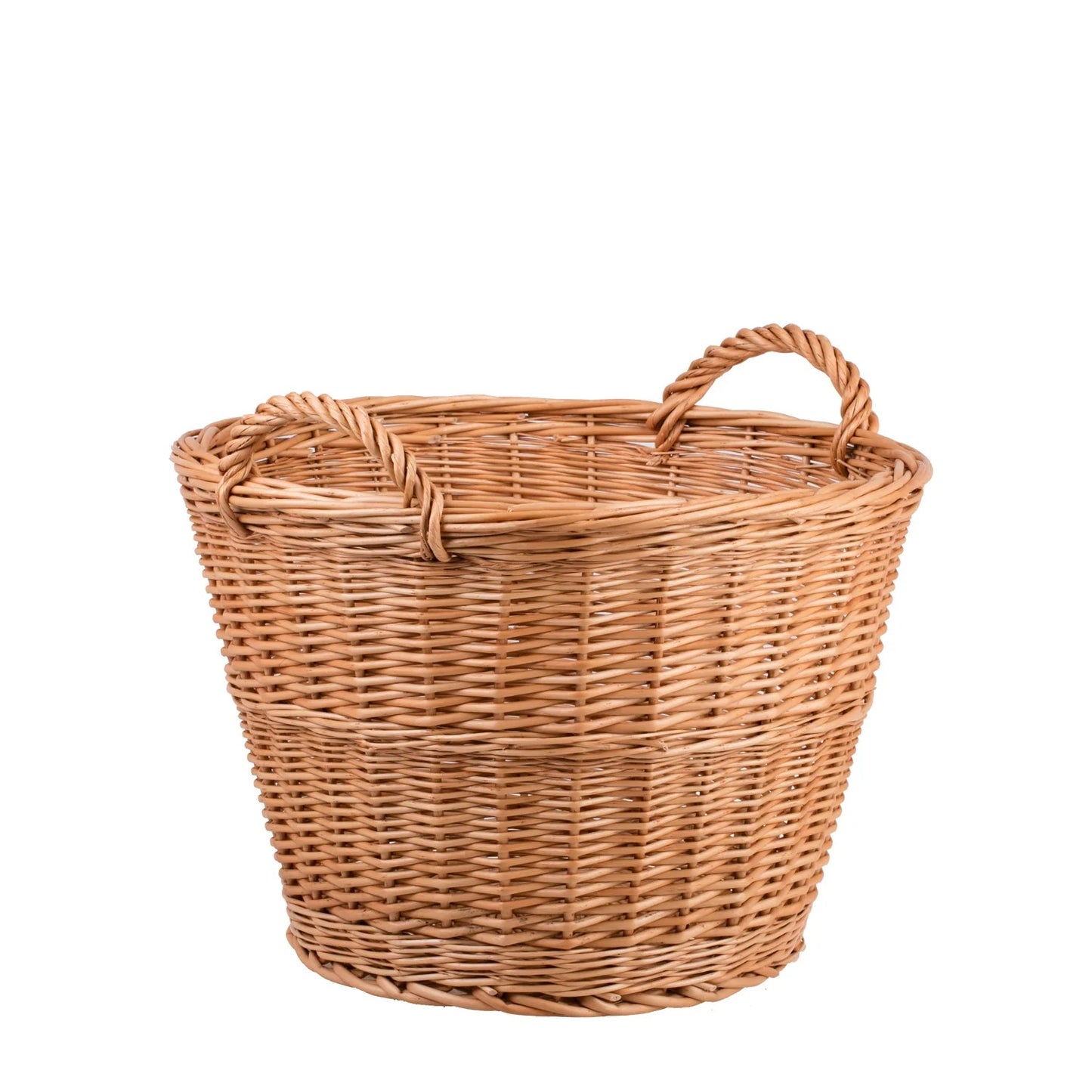 Wicker Basket For Garden And Firewood, 30L