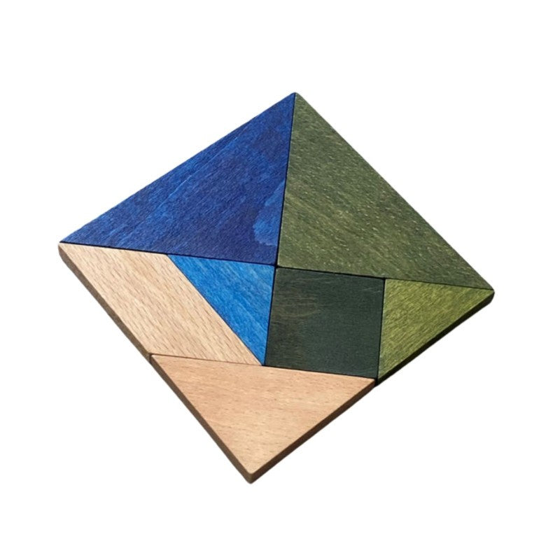 Wooden Story Tangram – Cold Color (in Storage Bag)