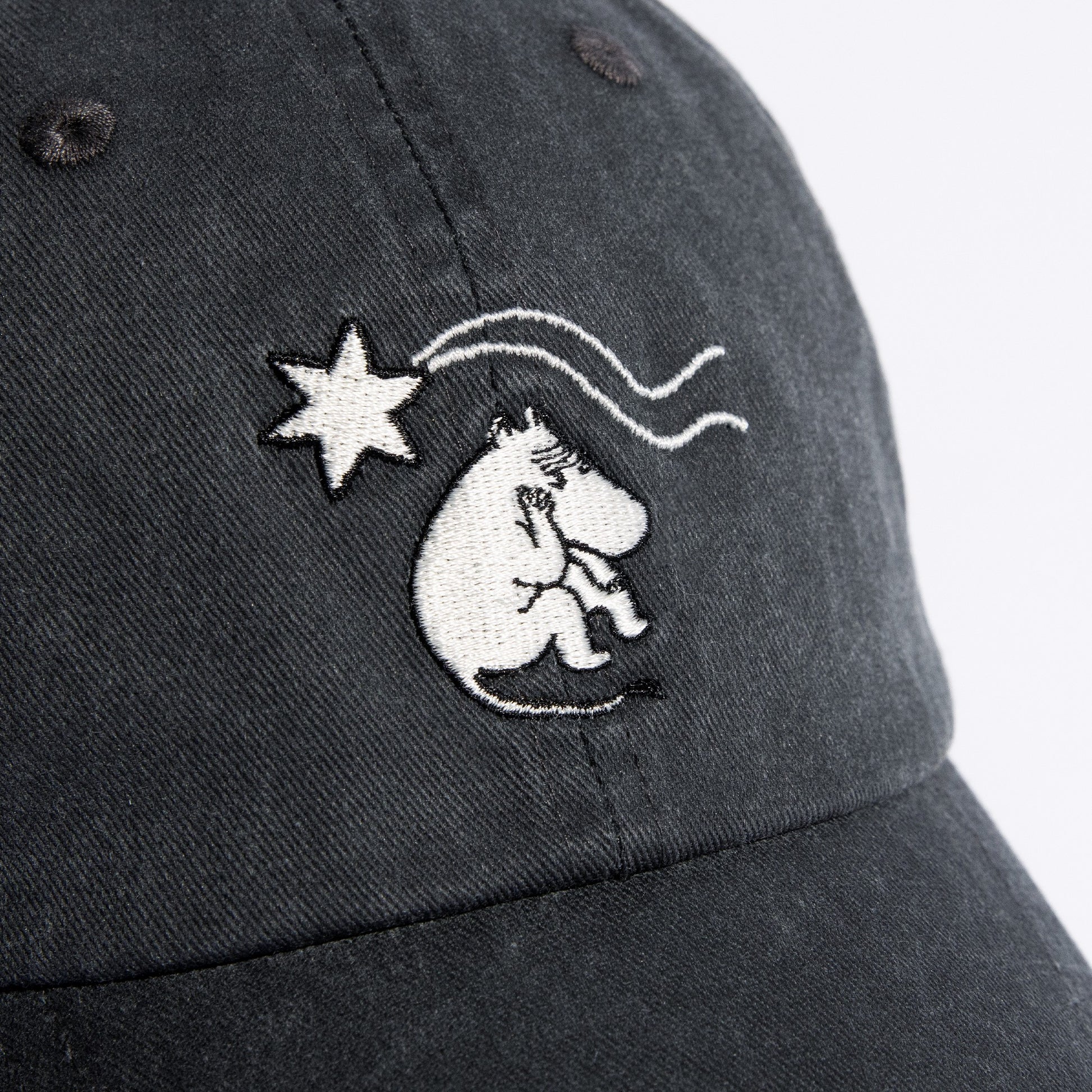 Novels Washed Denim Adult Cap - Grey